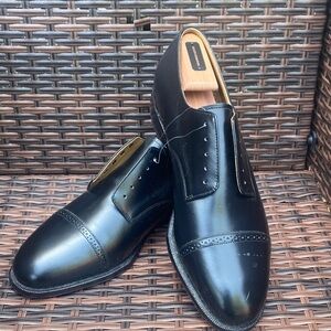 Johnston & Murphy Men's Black Cap-Toe Oxford Dress Shoes